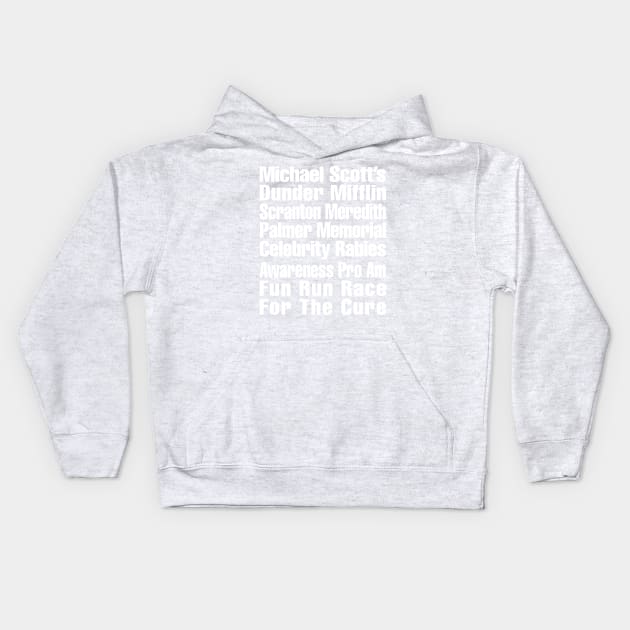 Dunder Mifflin's Fun Race for the Cure Kids Hoodie by JonOses